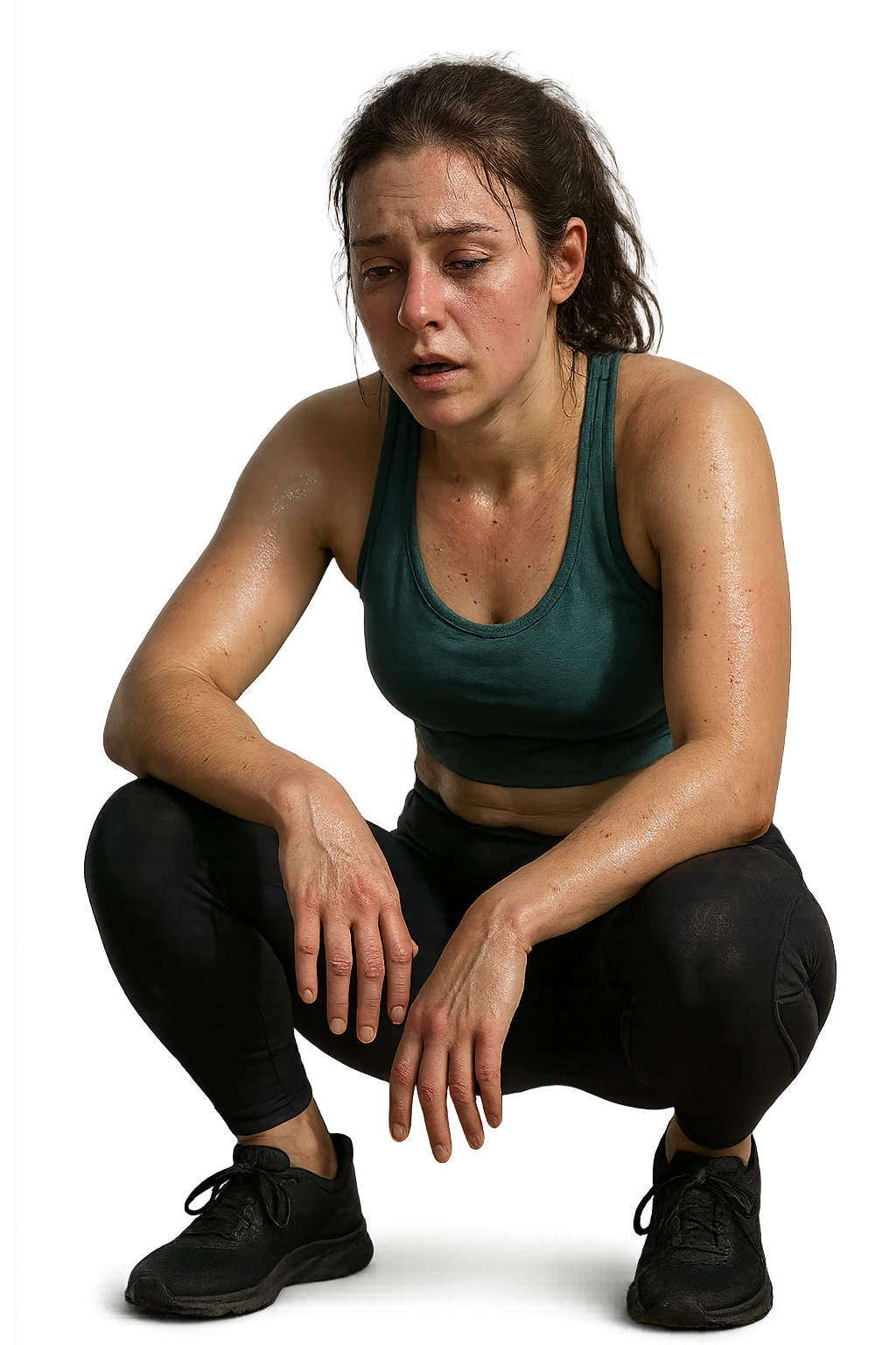 donna molto stanca dopo il workout immagine realistica in 3d emoji