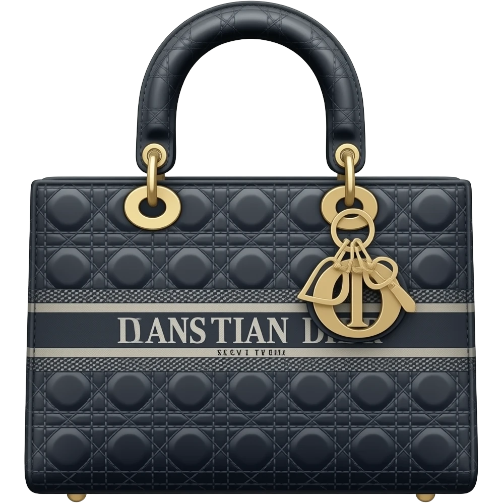 black tote dior bag emoji