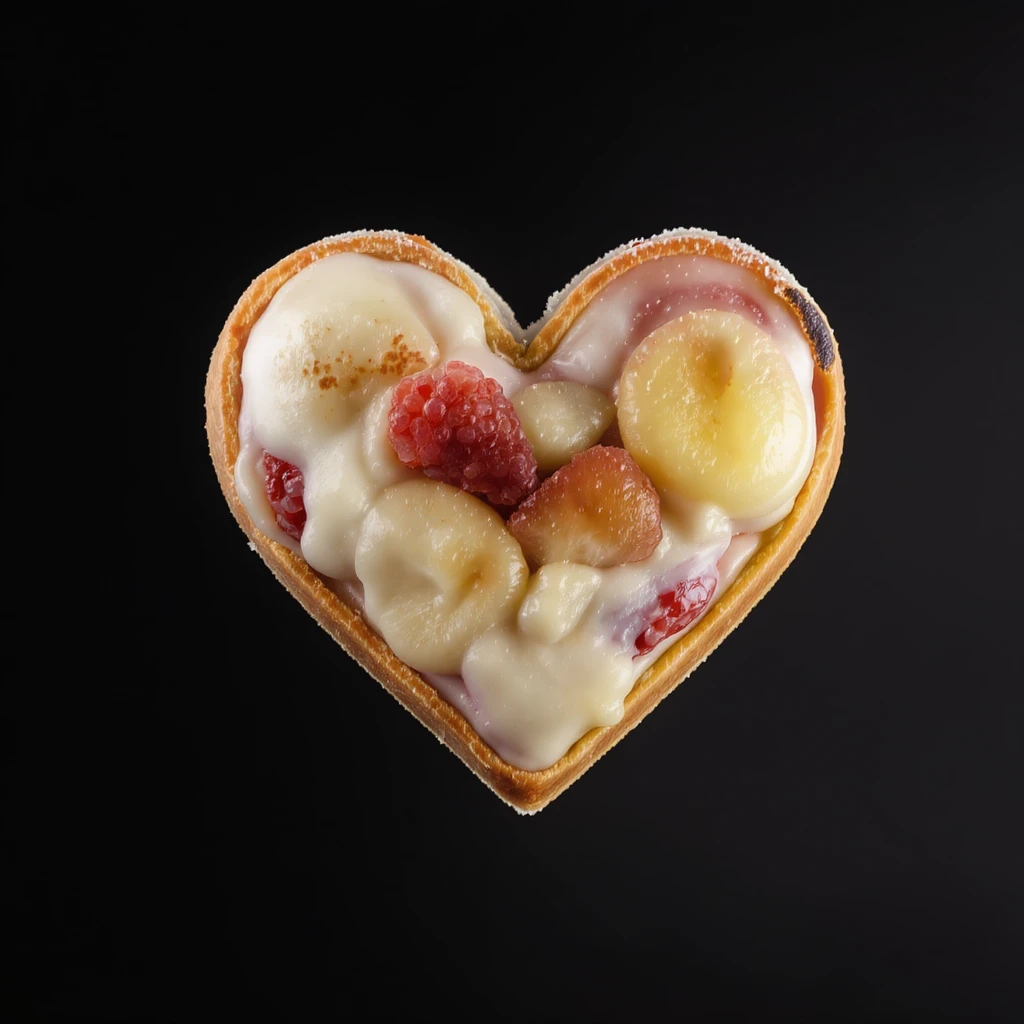 food heart emoji with a gradient effect emoji