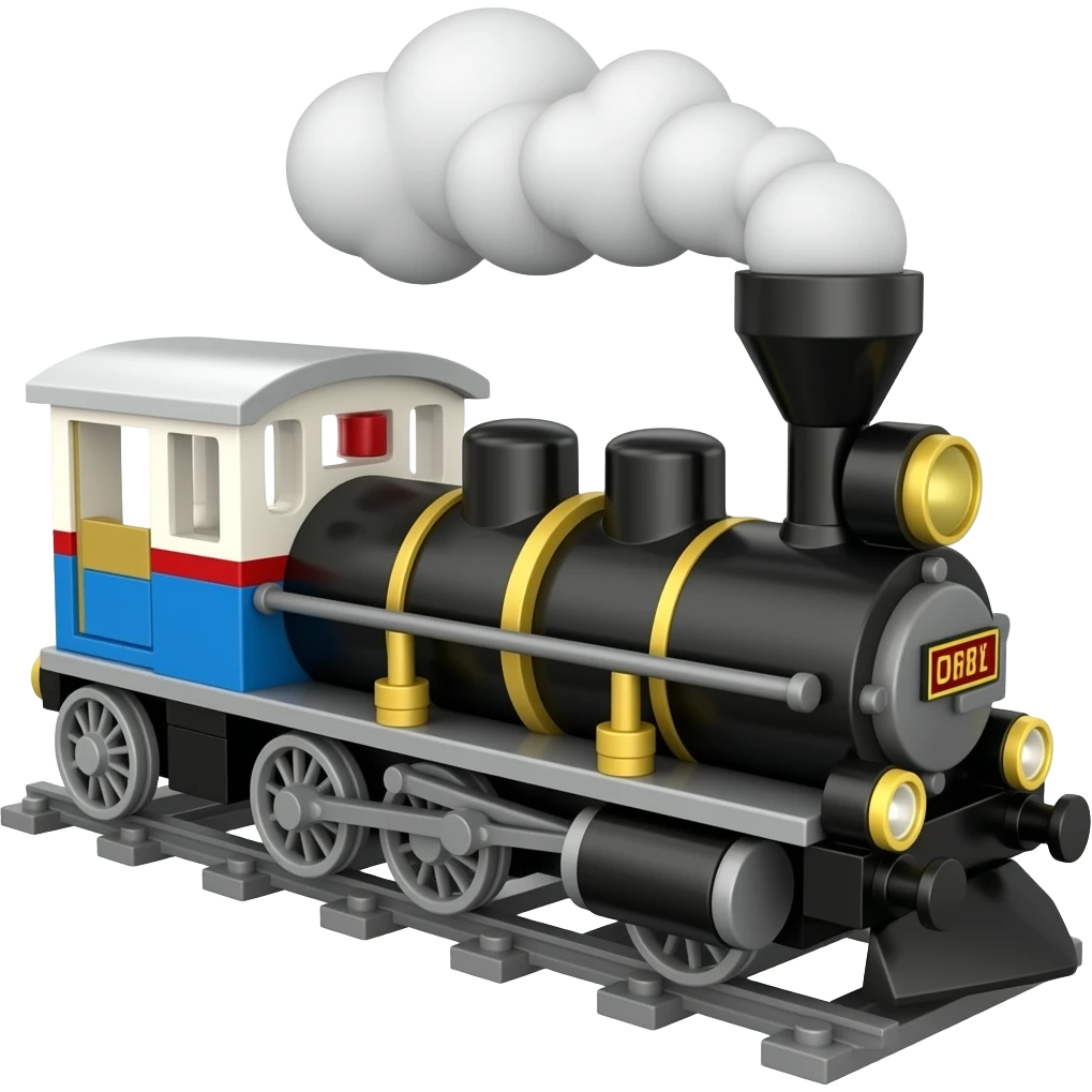 Lego train emoji