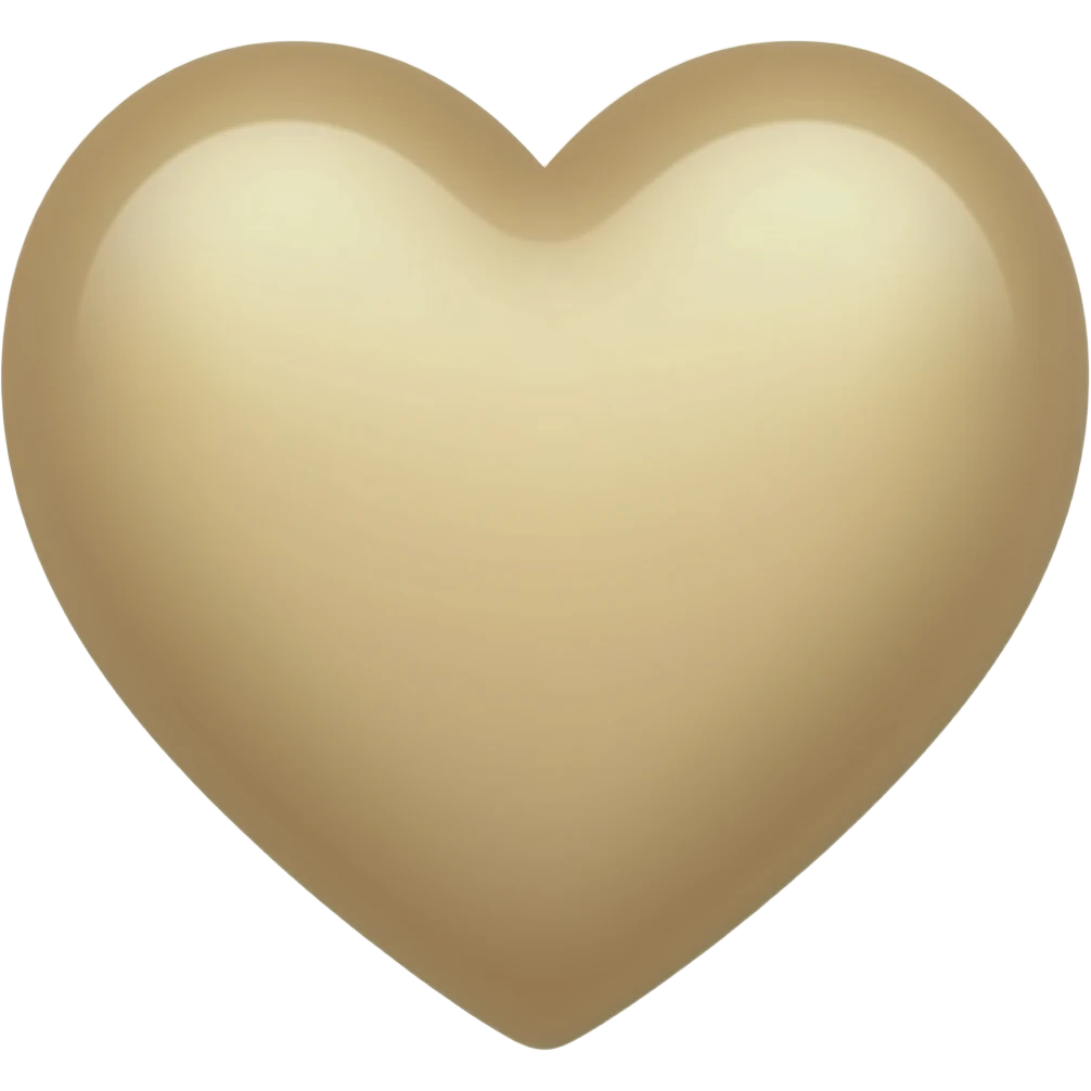 Light beige heart emoji