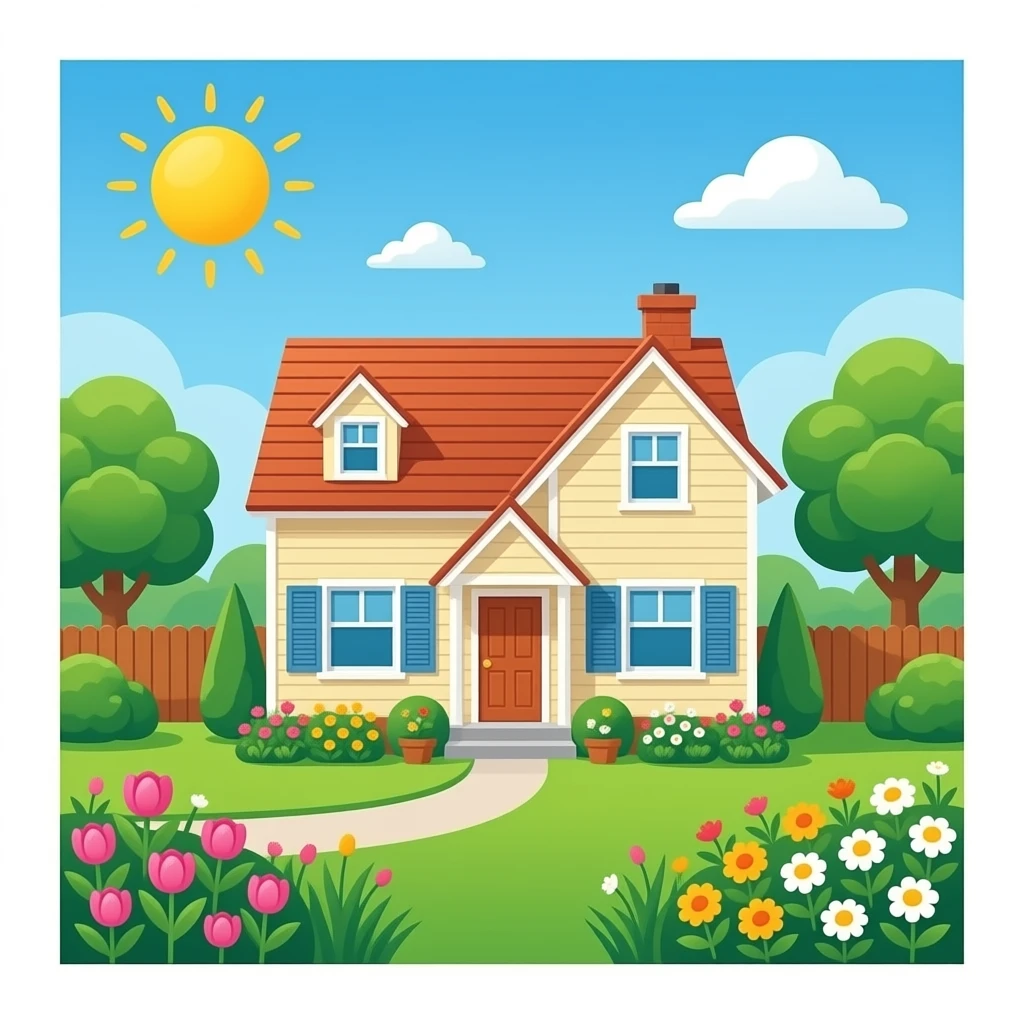 House with Garden emoji