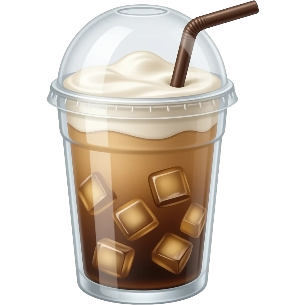 iced latte no foam emoji
