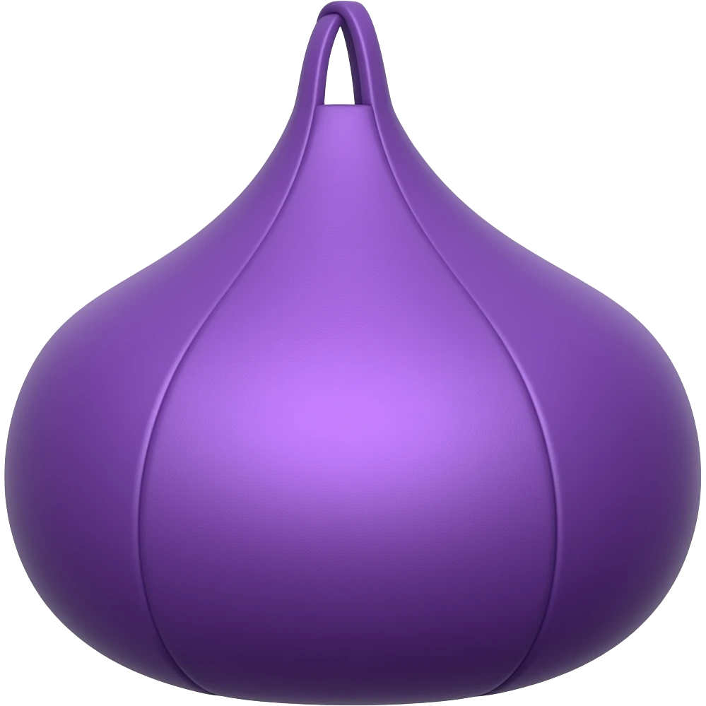 Create me a Purple Bean bag emoji emoji
