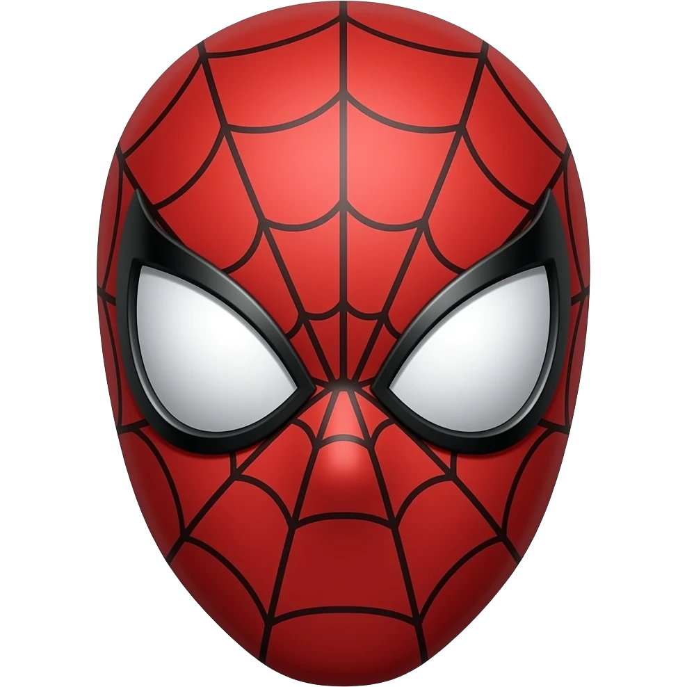 A spiderman mask emoji