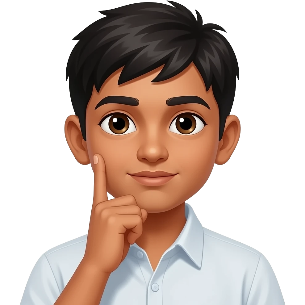 boy thinking of a girl indian emoji