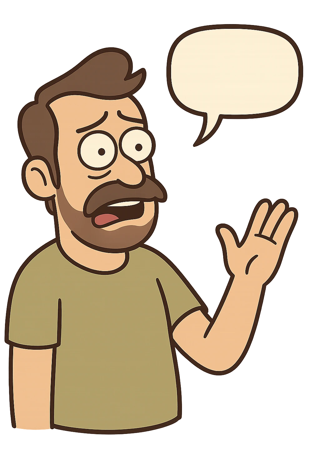 bubble, cartoon style emoji