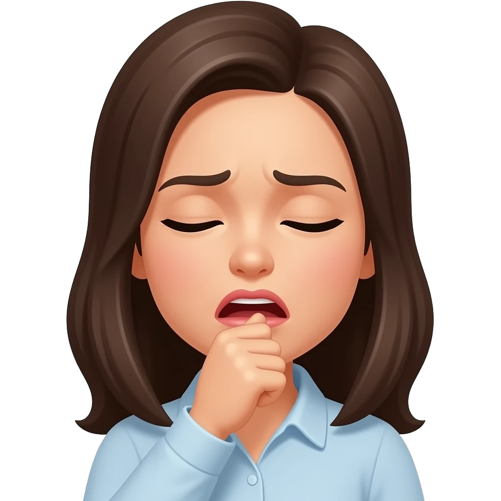 woman coughing emoji