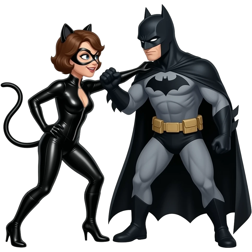 catwoman slapping batman emoji
