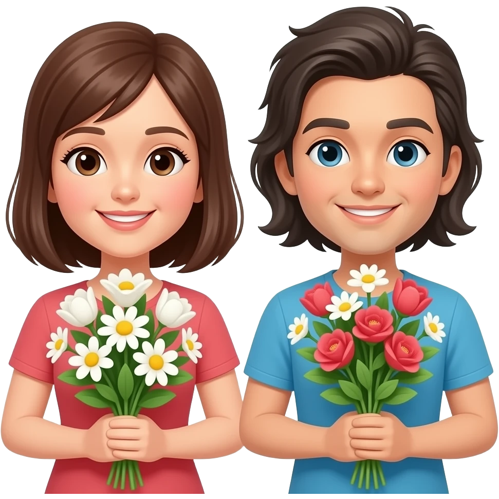 People with Flowers emoji