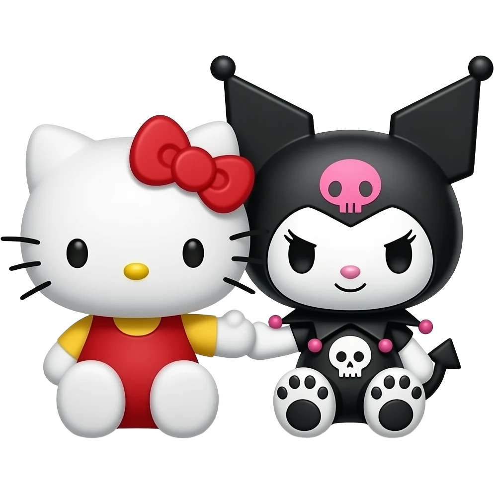 Hello kittyKuromi emoji