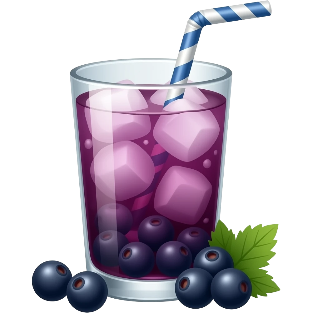 iced blackcurrant emoji