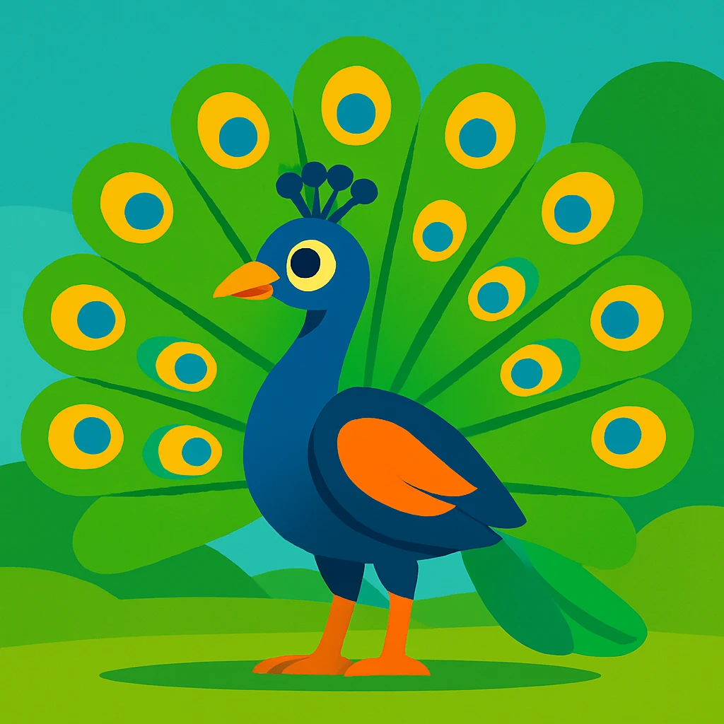 Peacock emoji