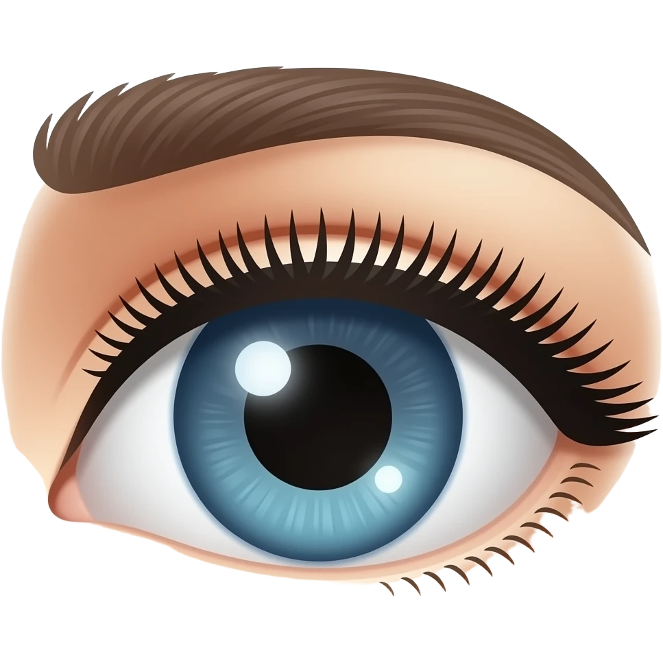 глаз с ресницами томный взгляд emoji