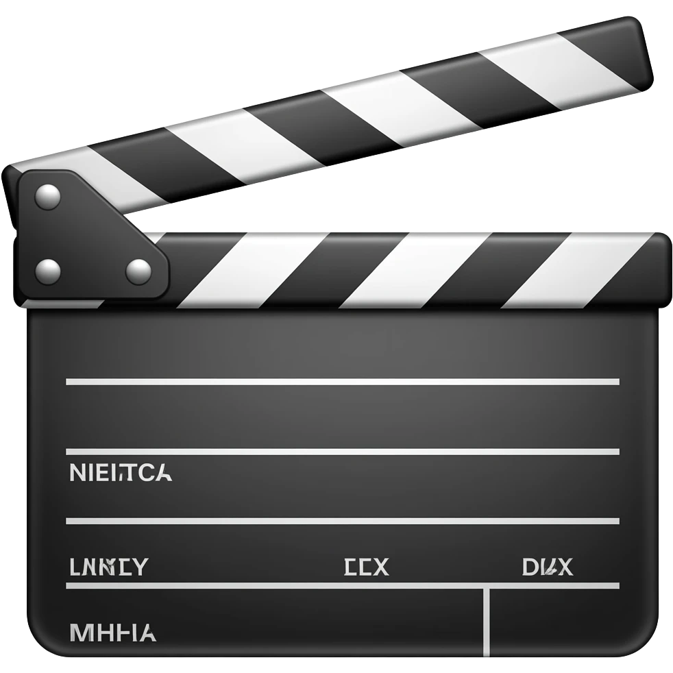 clapperboard play emoji