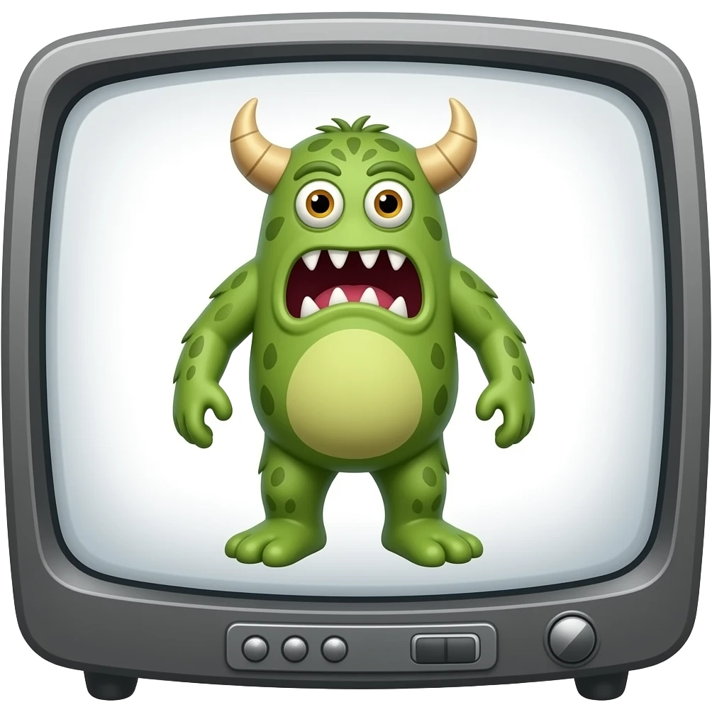 TV monster emoji