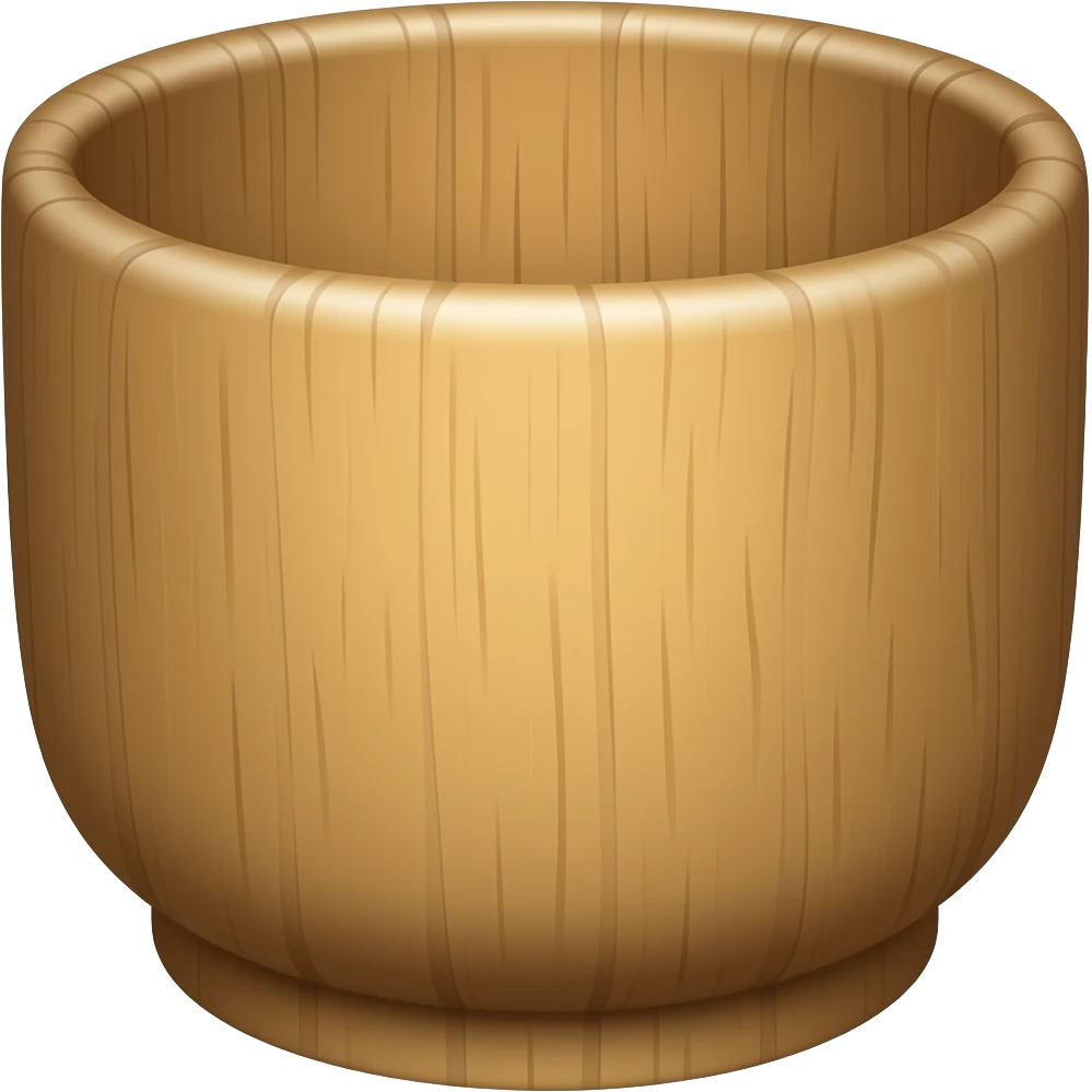 wooden cup emoji