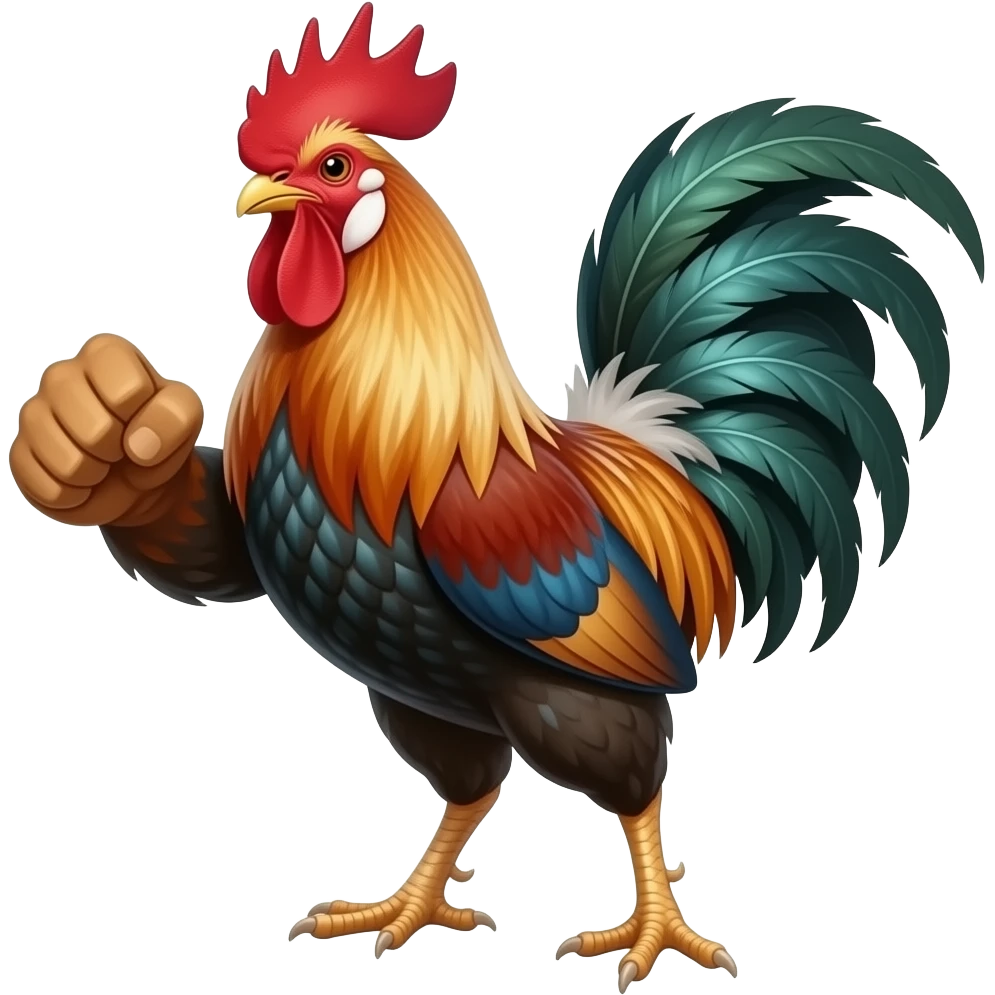 Gallo de pelea emoji