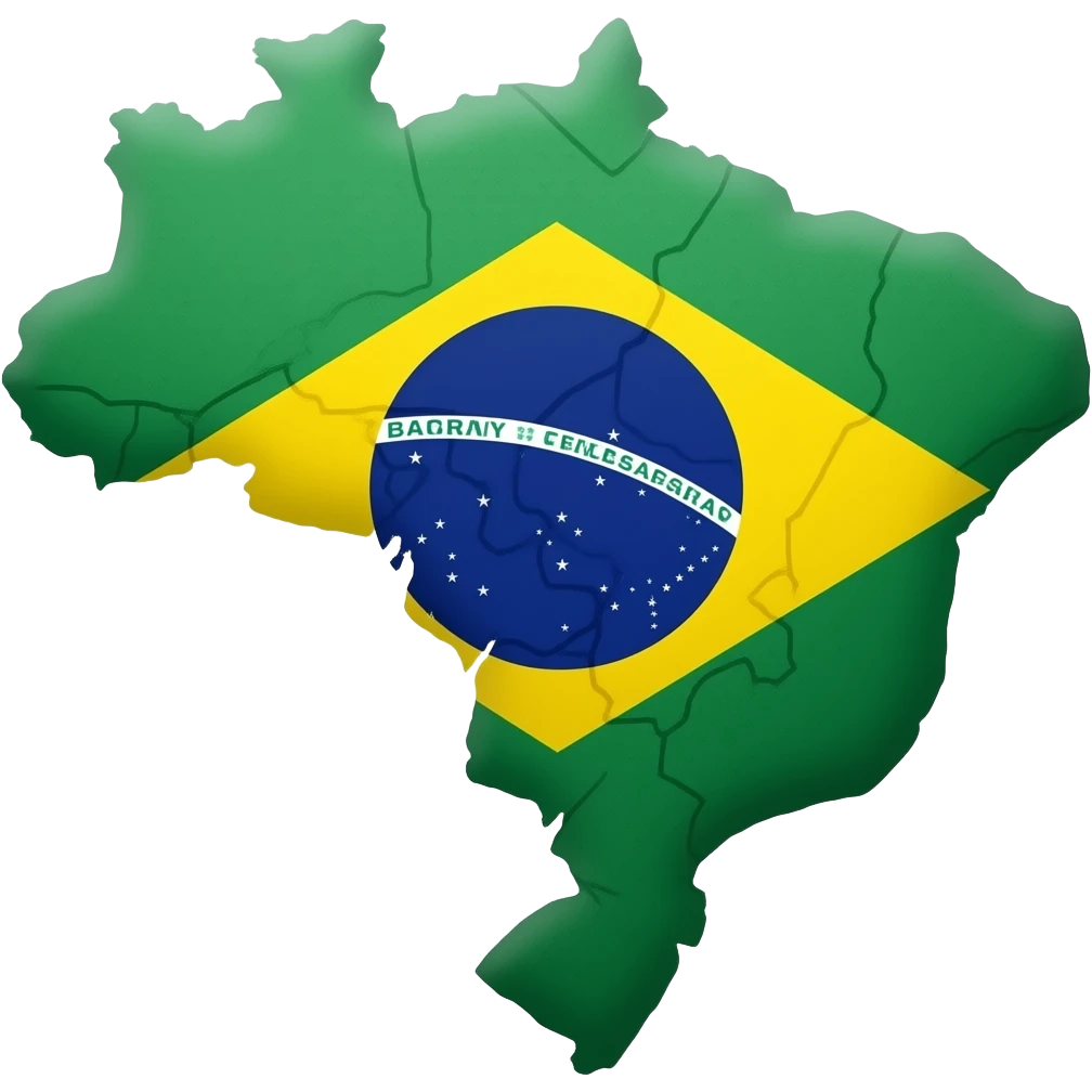 brazil map draw paper emoji