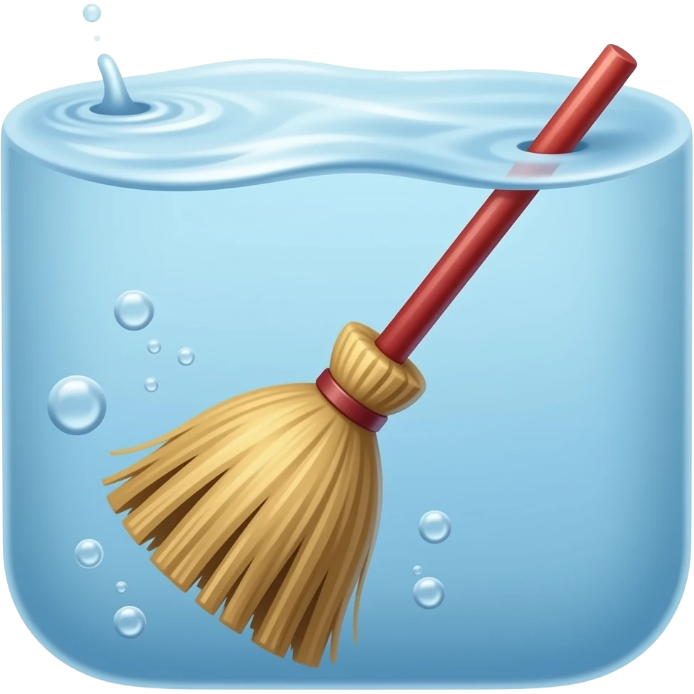 red water broom emoji