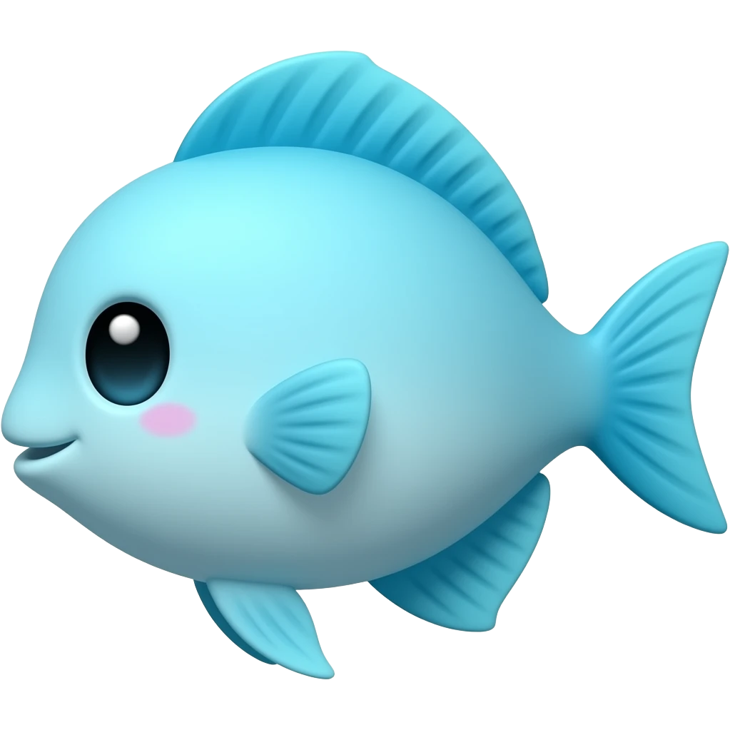 light blue fish emoji cute emoji