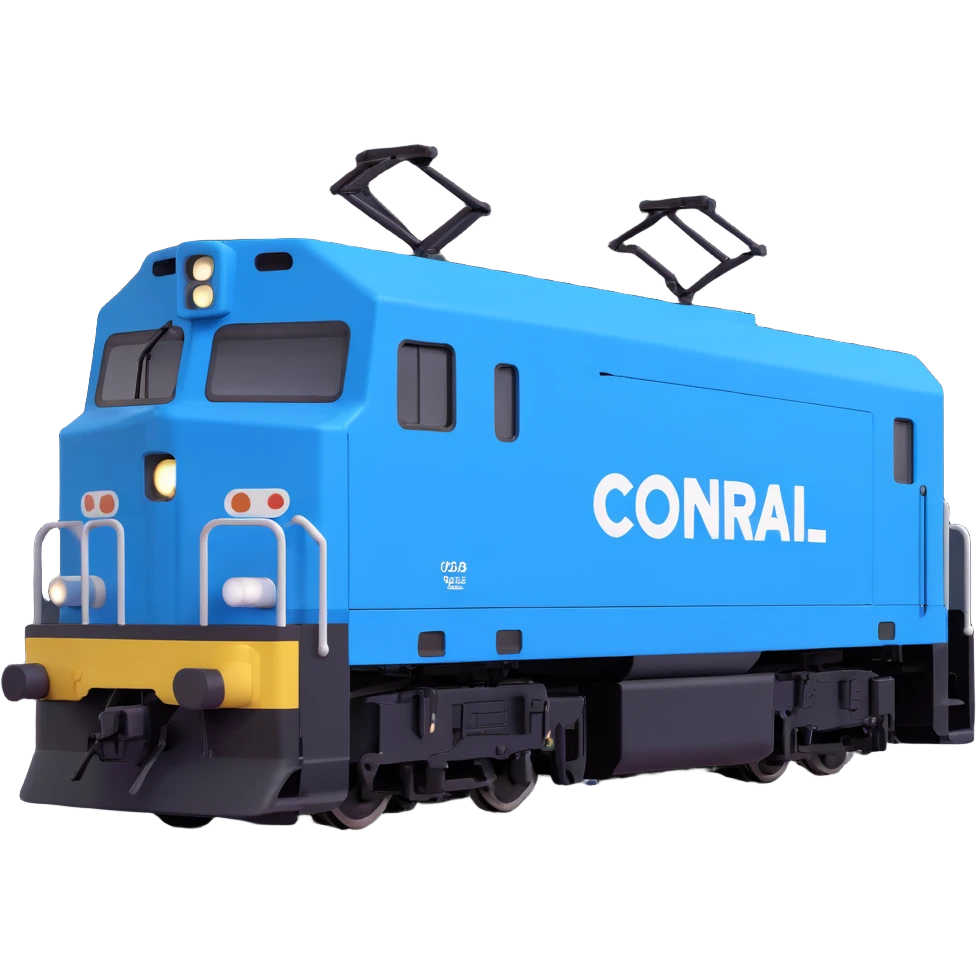Conrail electric boxy locomotive emoji