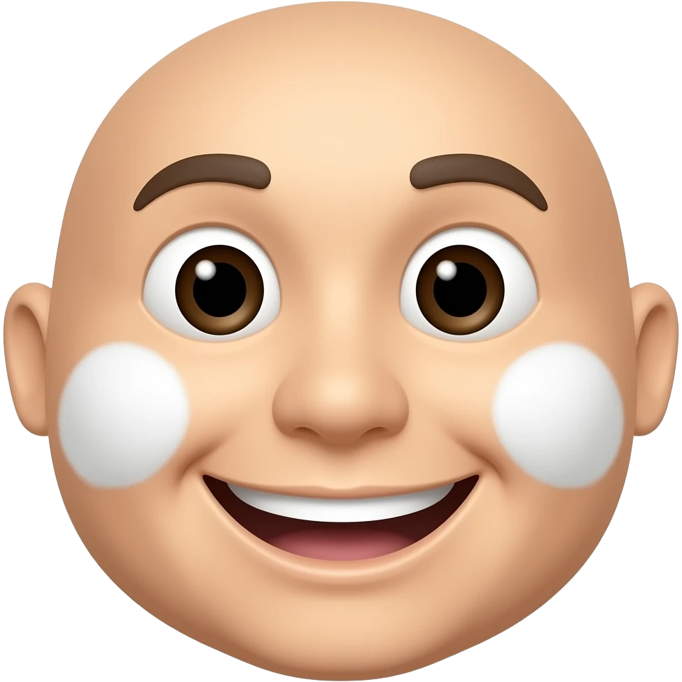 Emoji com pó branco emoji