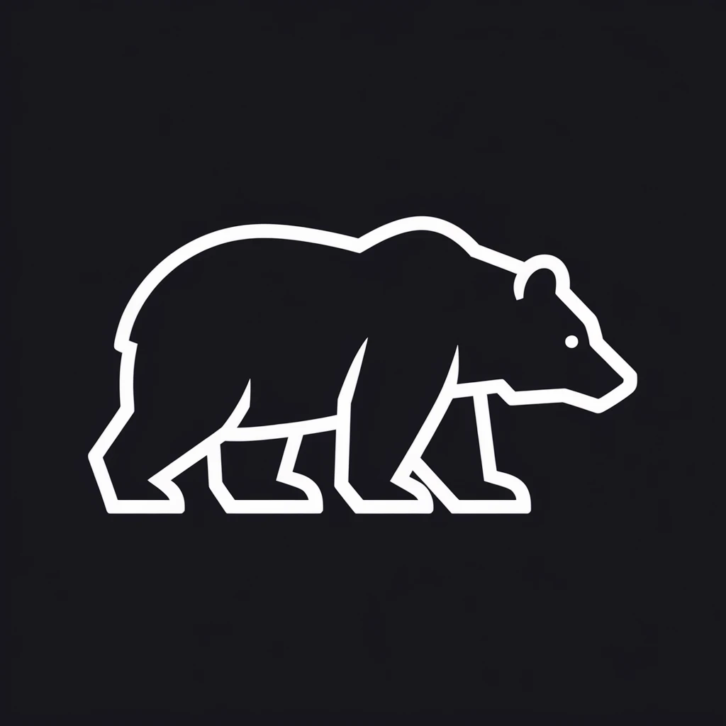 Bear icon black silhouette emoji