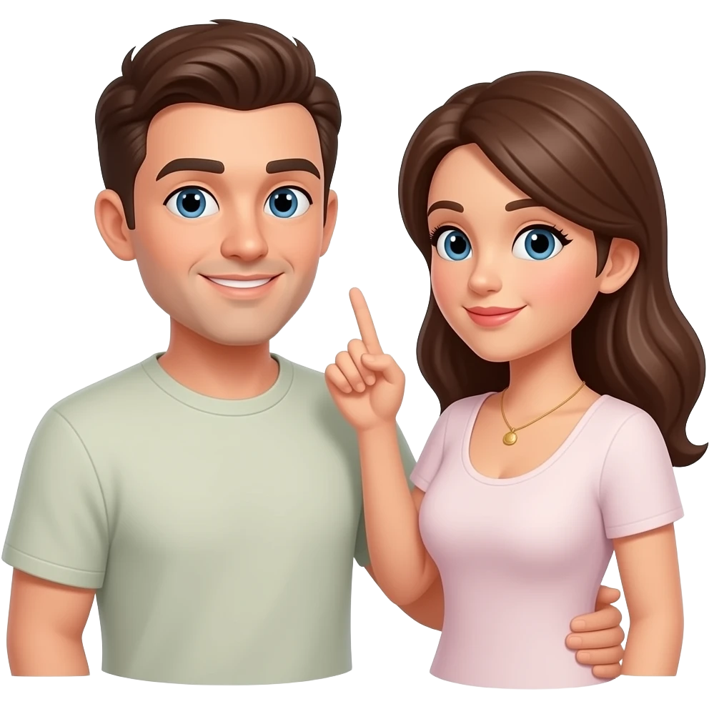 Man flashing wife emoji
