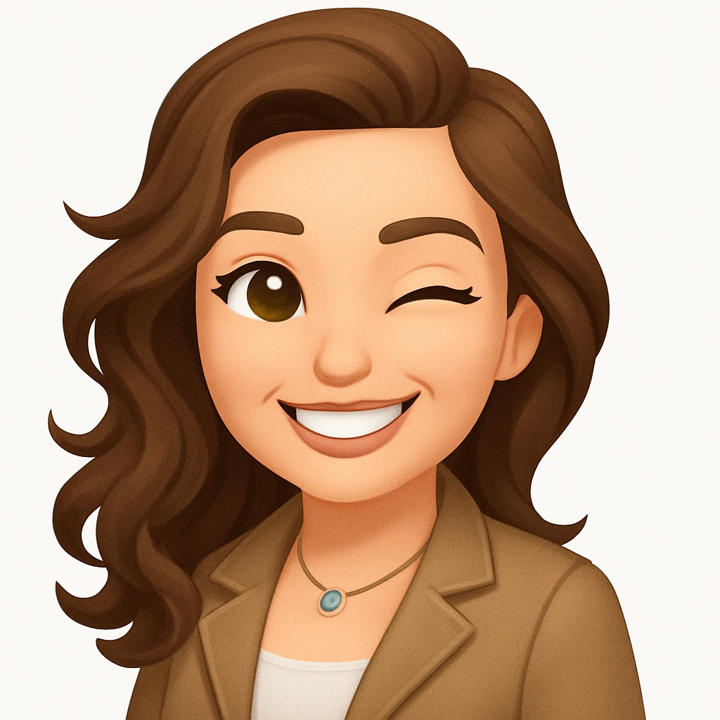 turn the second man in emoji style of the 1st image, match the facial features and match dressing style of the 2nd image, she is in whte tank top emoji