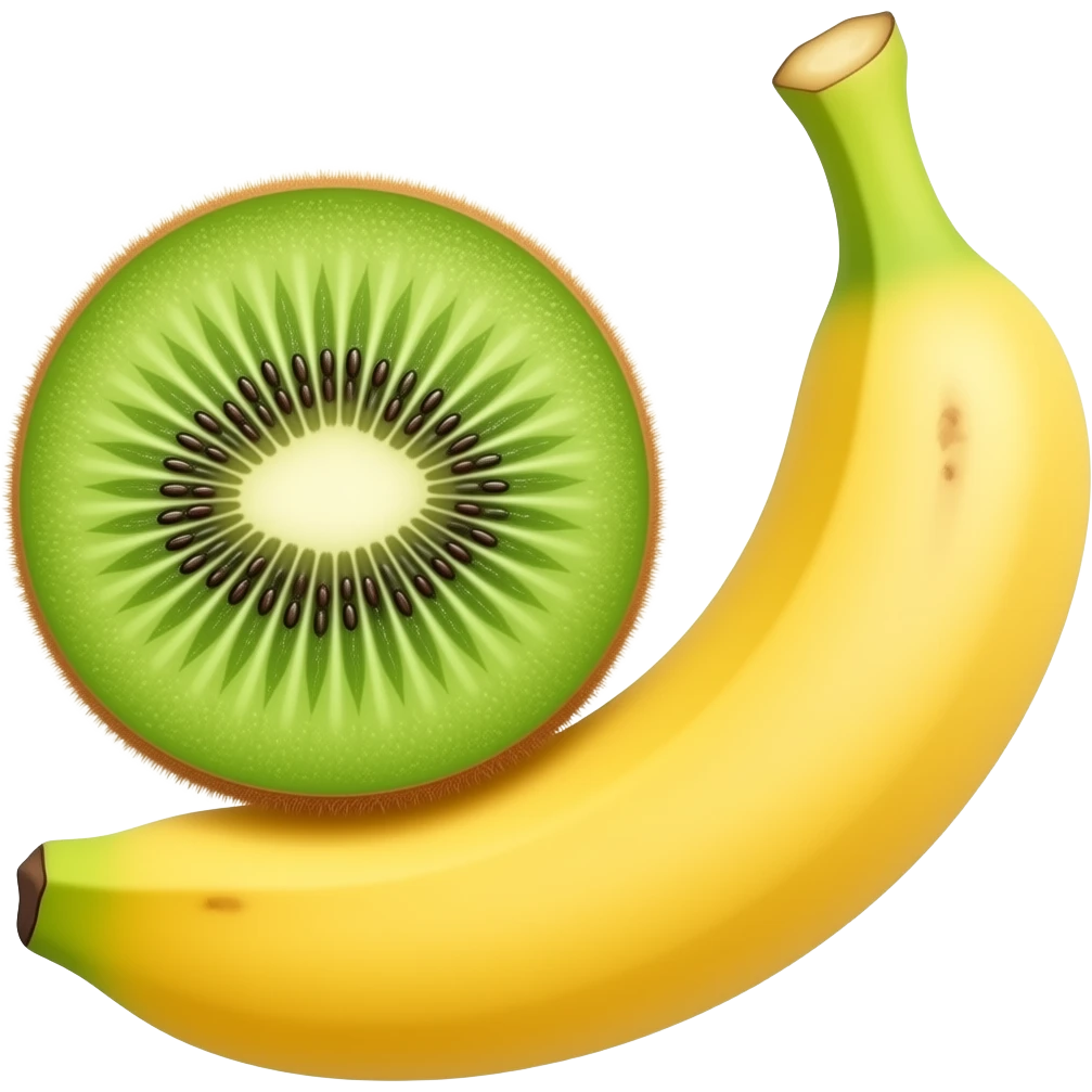 Kiwi con una banana emoji