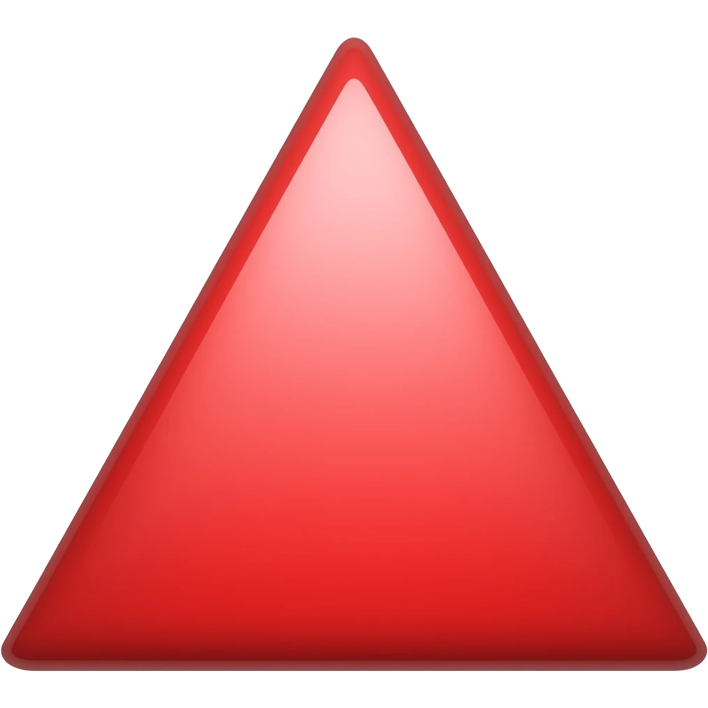 kırmızı üçgen emoji