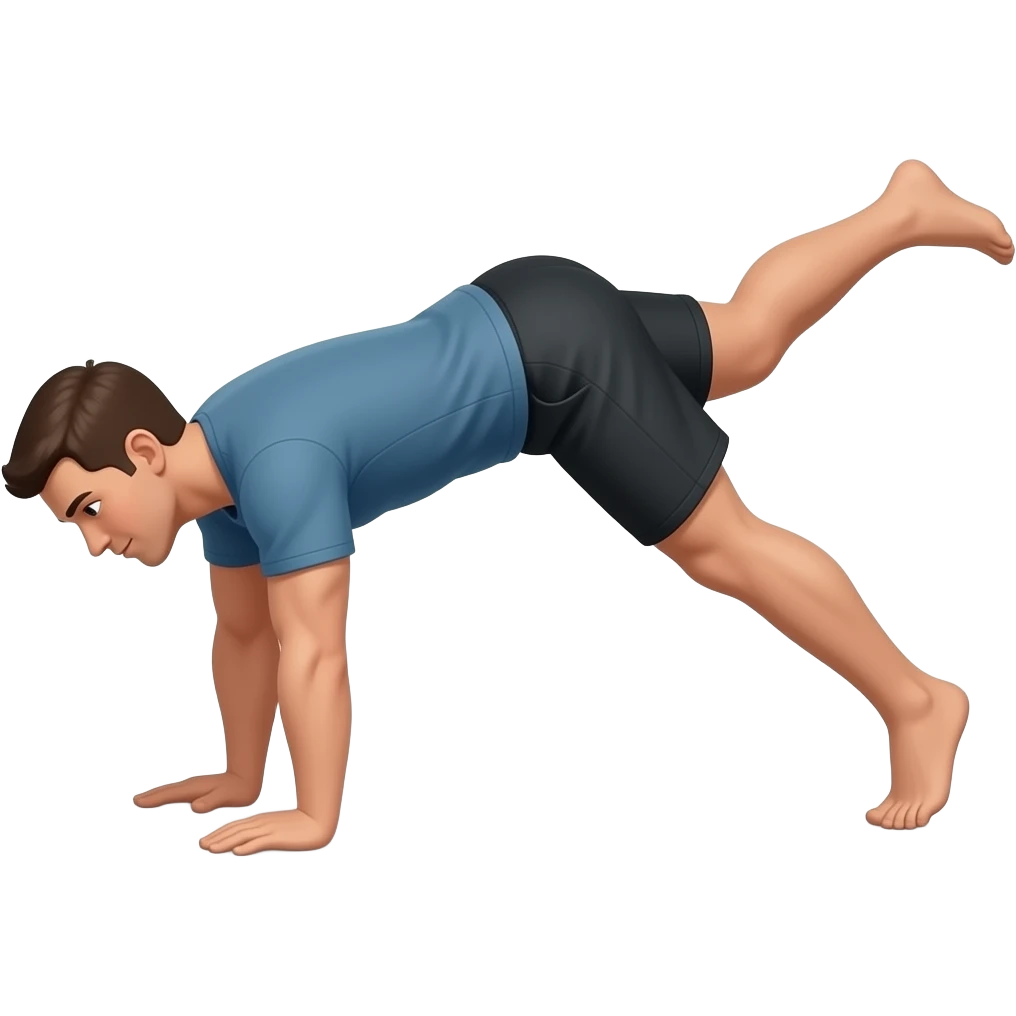 Un humano realizando un Front Lever emoji