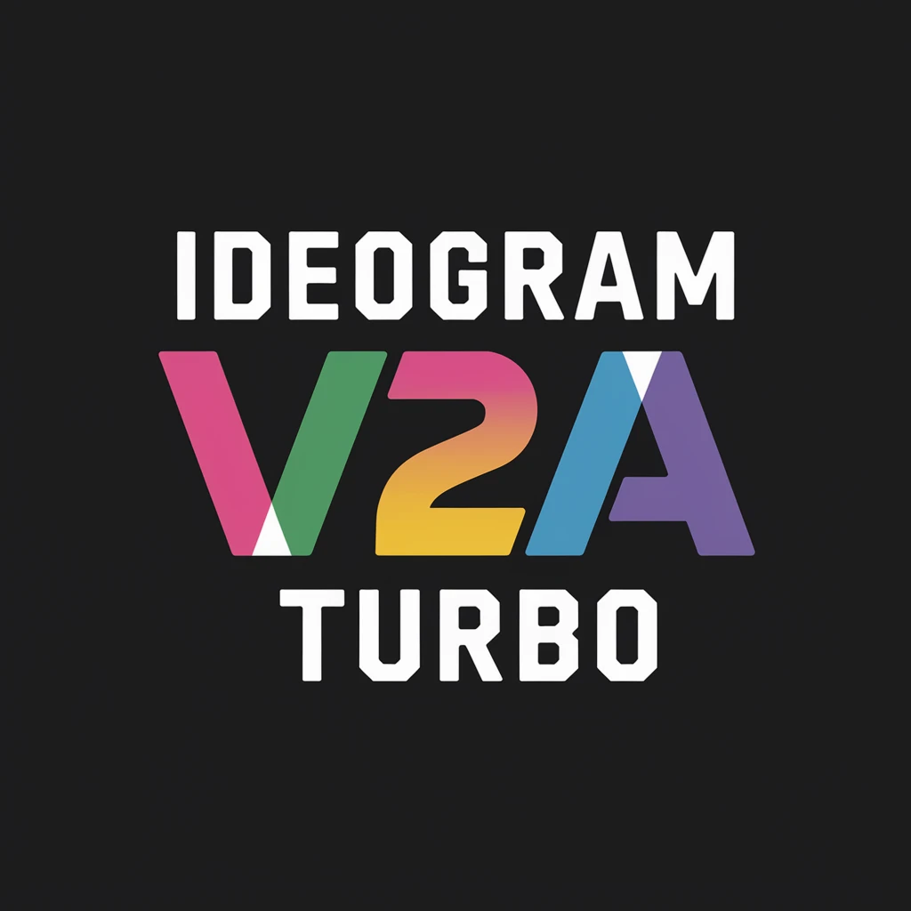 make a colorful text of "Ideogram V2a Turbo" emoji