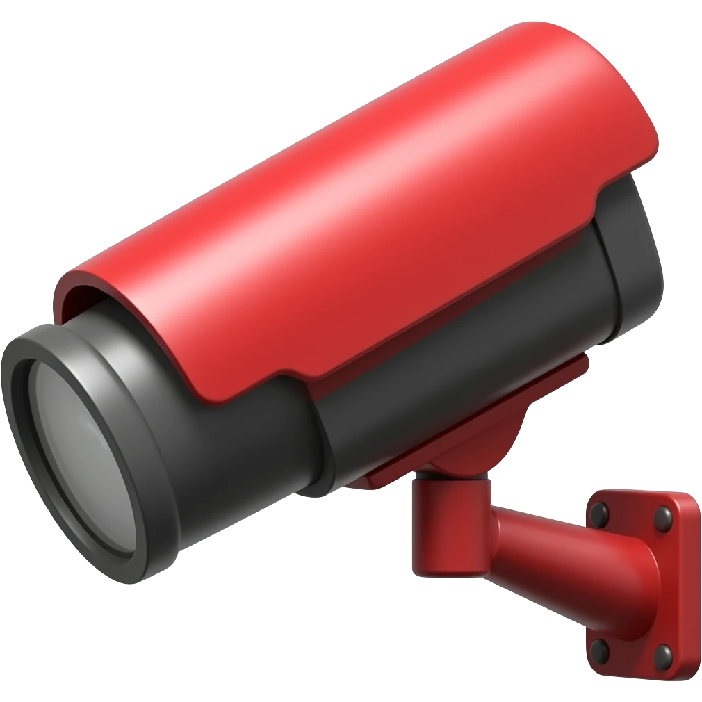 CCTV red and black emoji