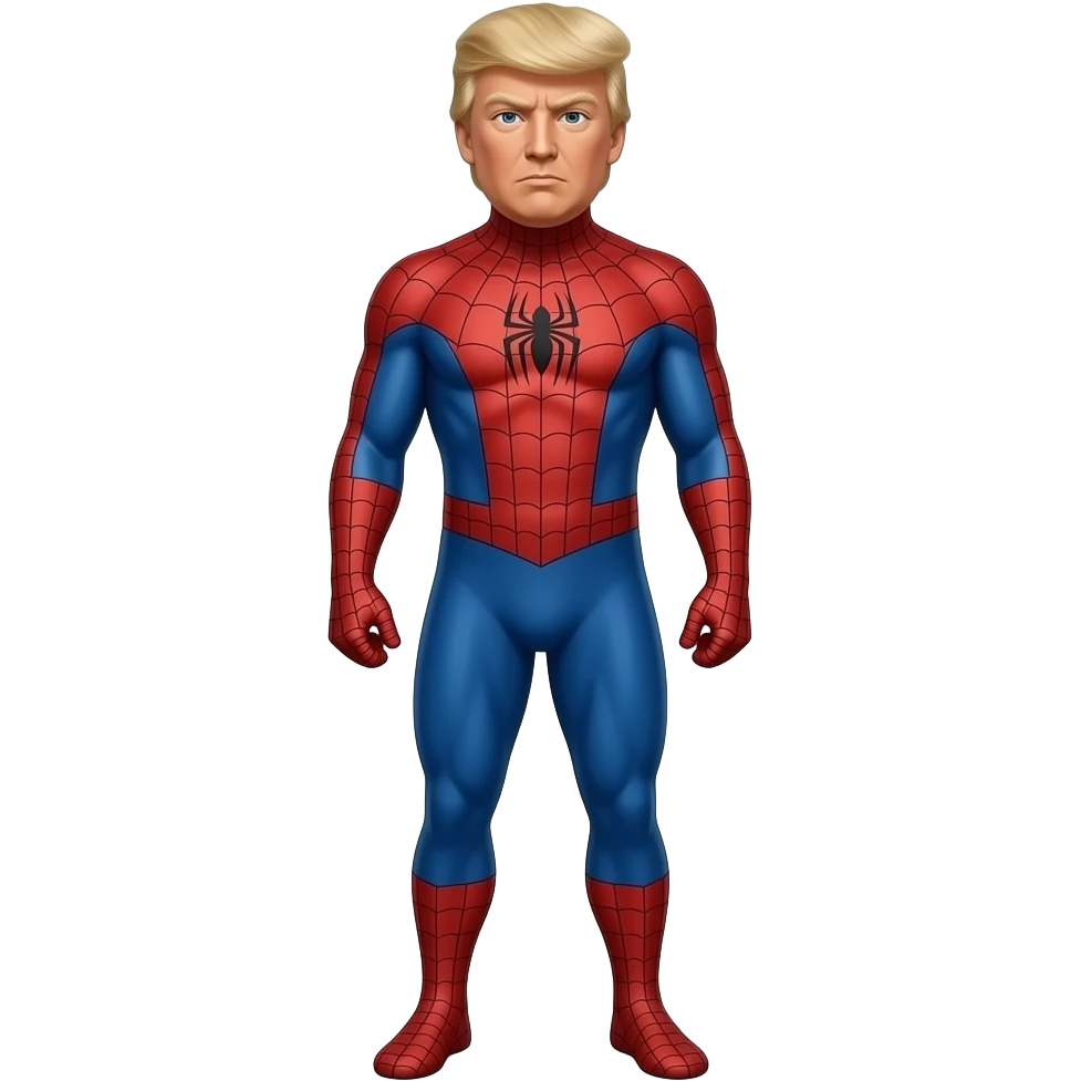 SPIDERMAN TRUMP CUERPO COMPLETO SIN MASCARA emoji
