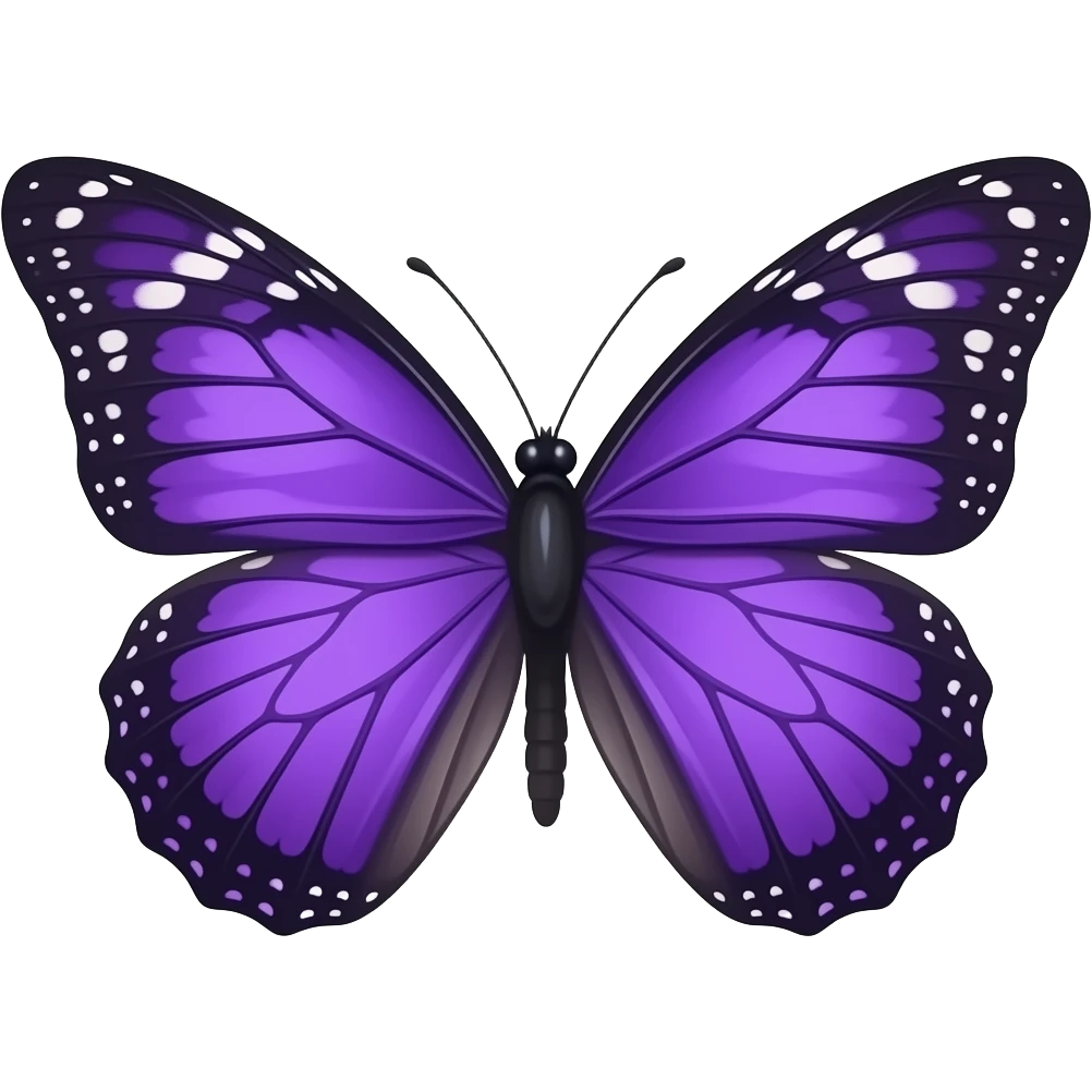 Purple butterfly emoji