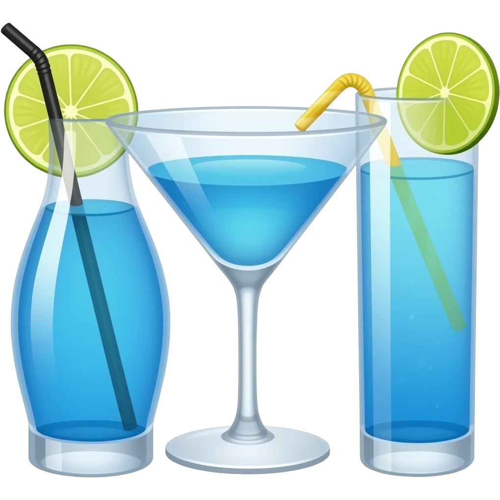 cocteles azules emoji