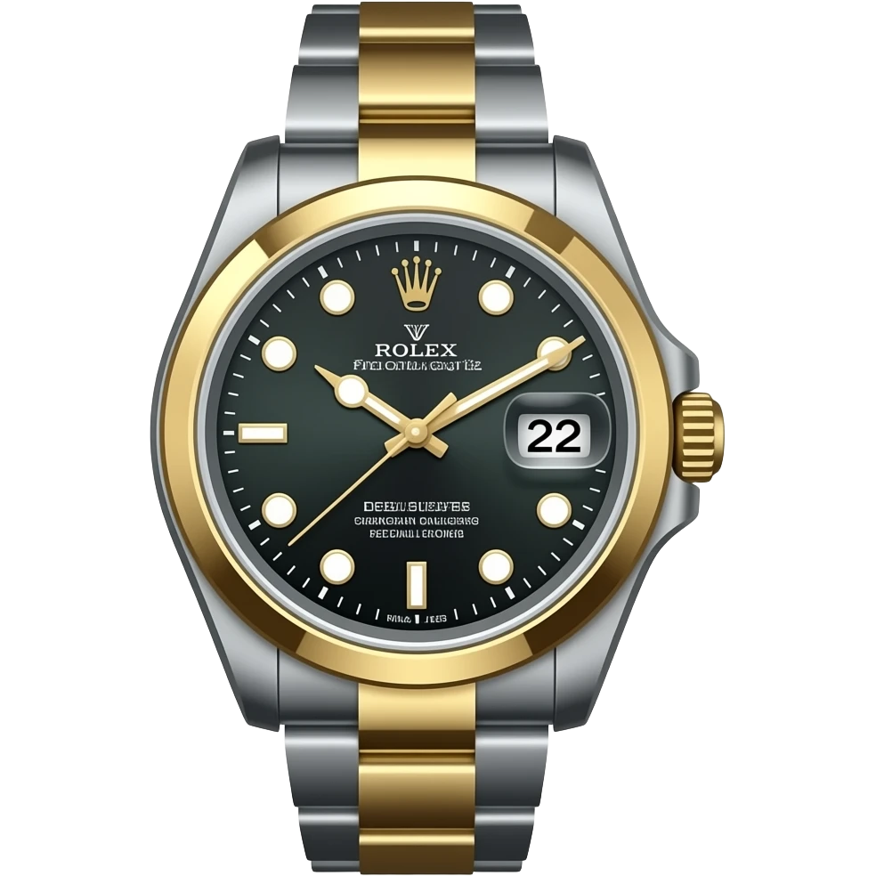 Rolex bust-down Arabic dial emoji