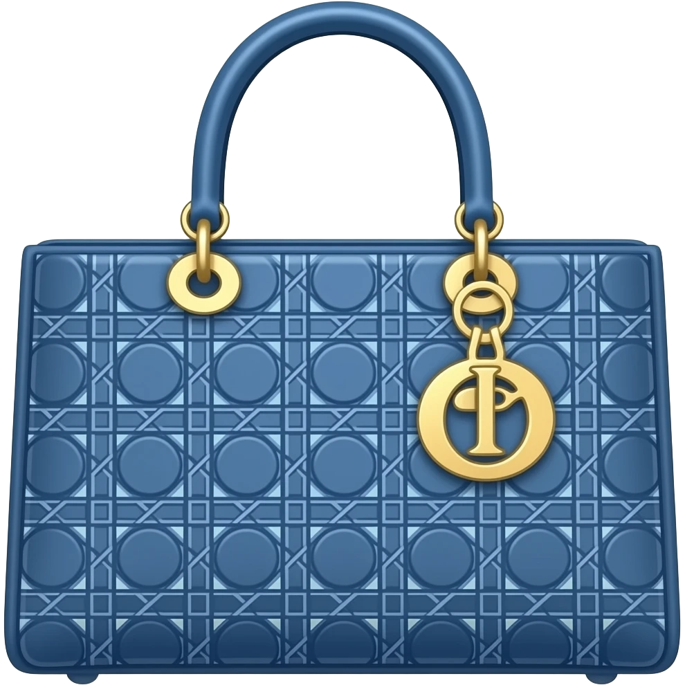 blue dior tote bag emoji