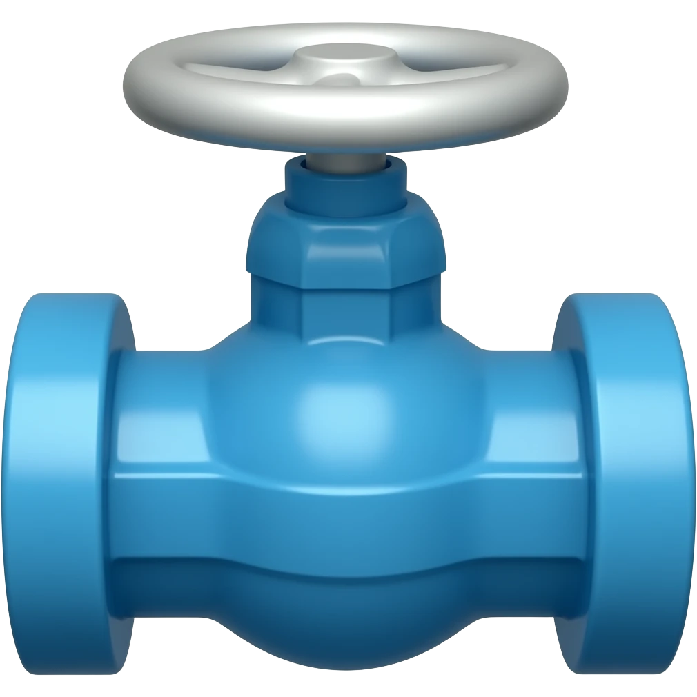 blue pvc plumber valve emoji