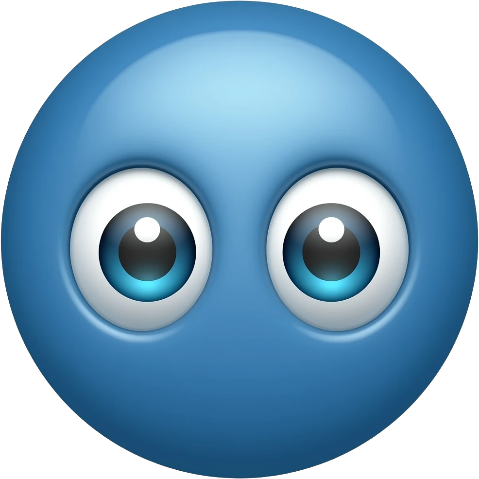 Y al fondo color azul emoji