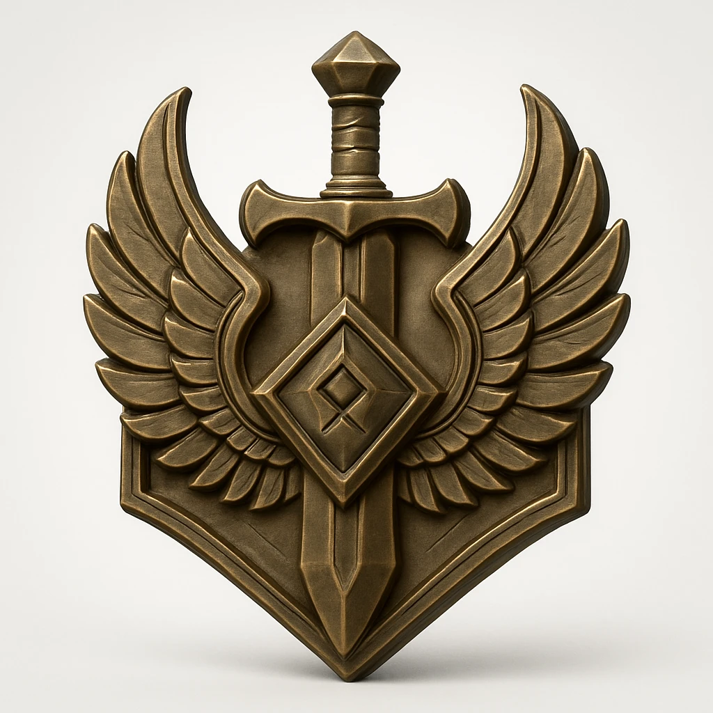 a fantasy symbol in bronze style emoji