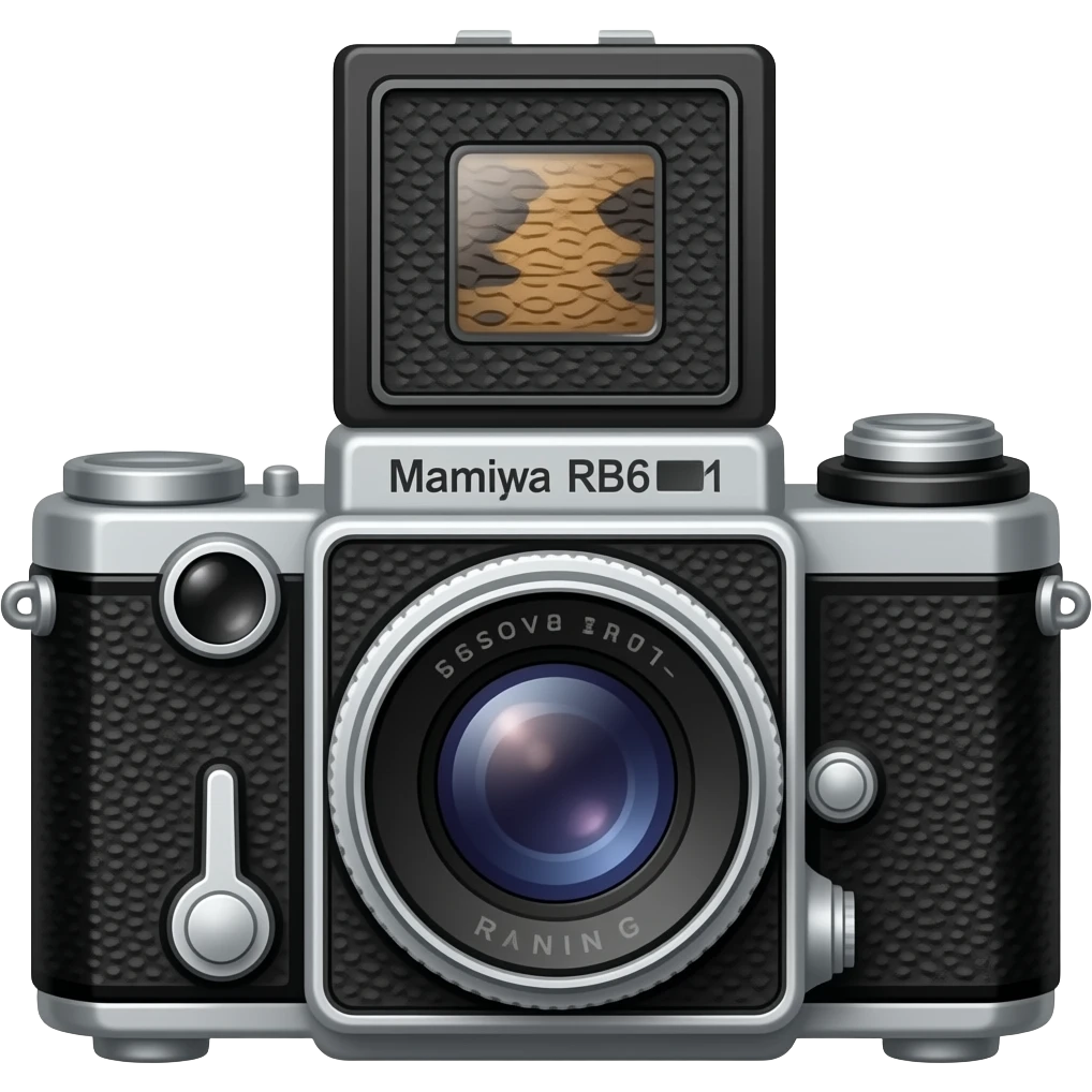 make-up set vintage with camera  Mamiya RB67 emoji