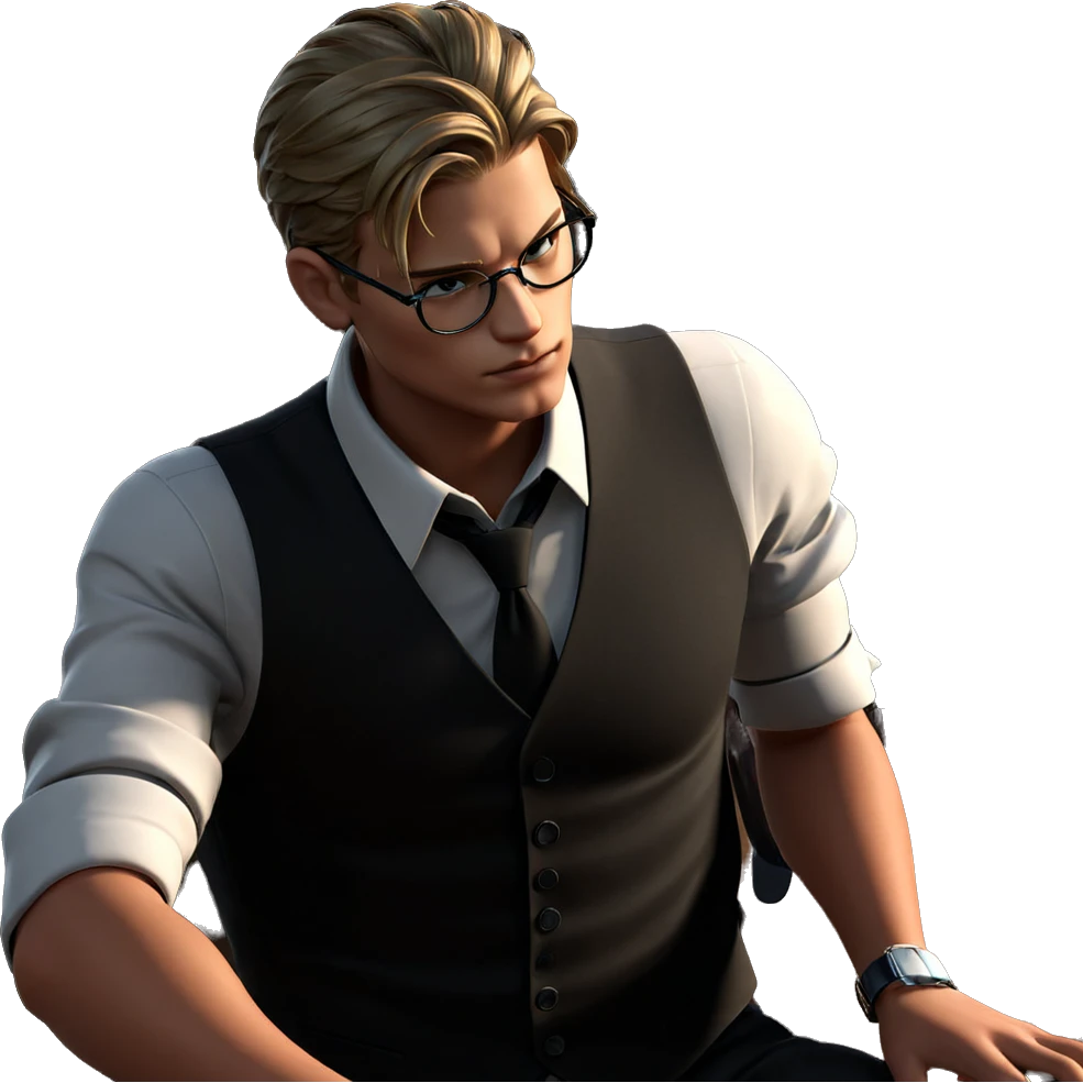 dapper boy in stylish attire emoji