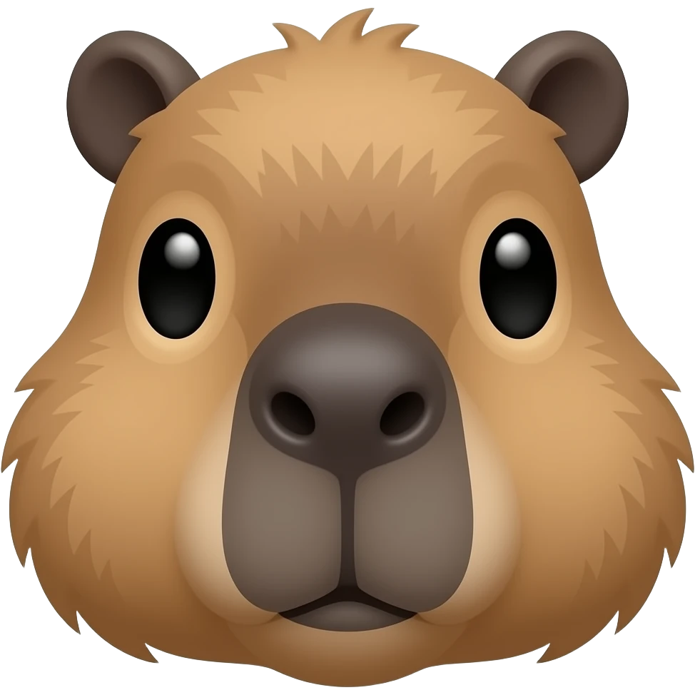 Capybara head emoji
