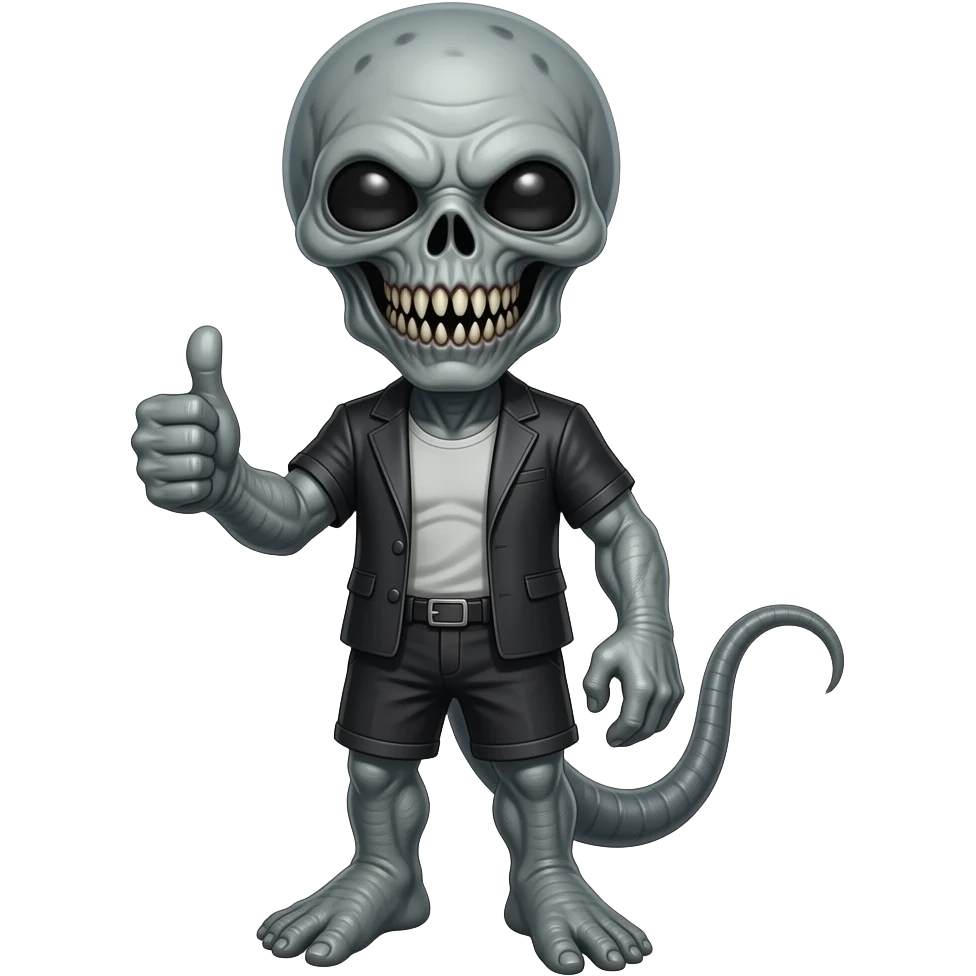 Stranger things  demogorgan With thumbs up emoji