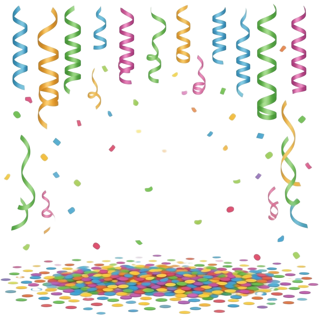 STREAMERS ON THE FLOOR emoji