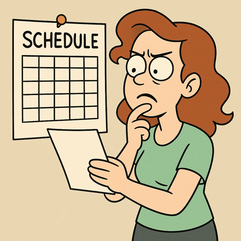 Schedule clear emoji