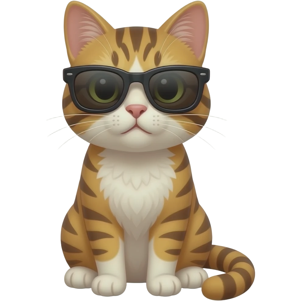 Cat wearing sunglasses emoji